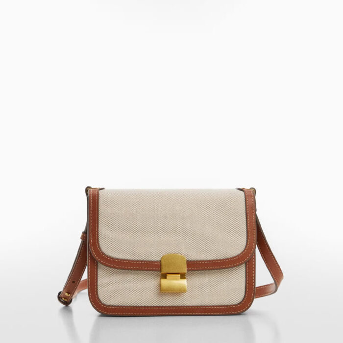 Crossbody bag with flap