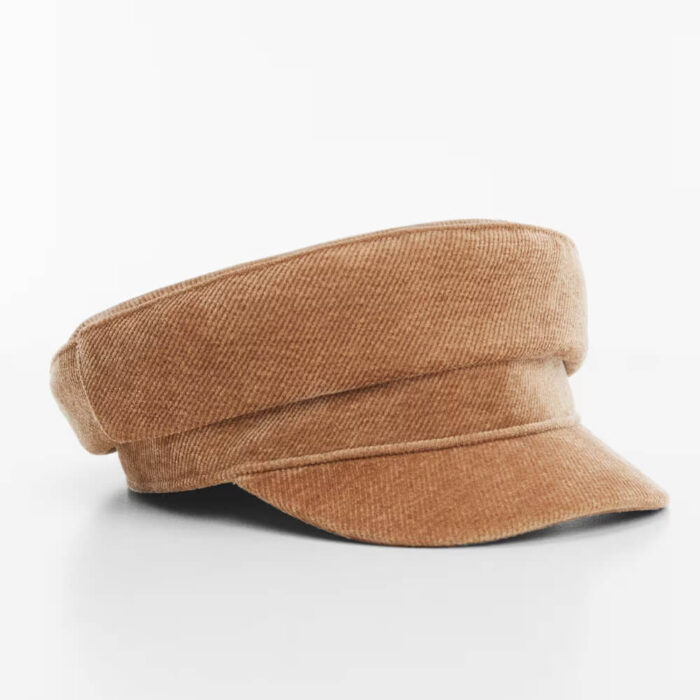Corduroy baker cap